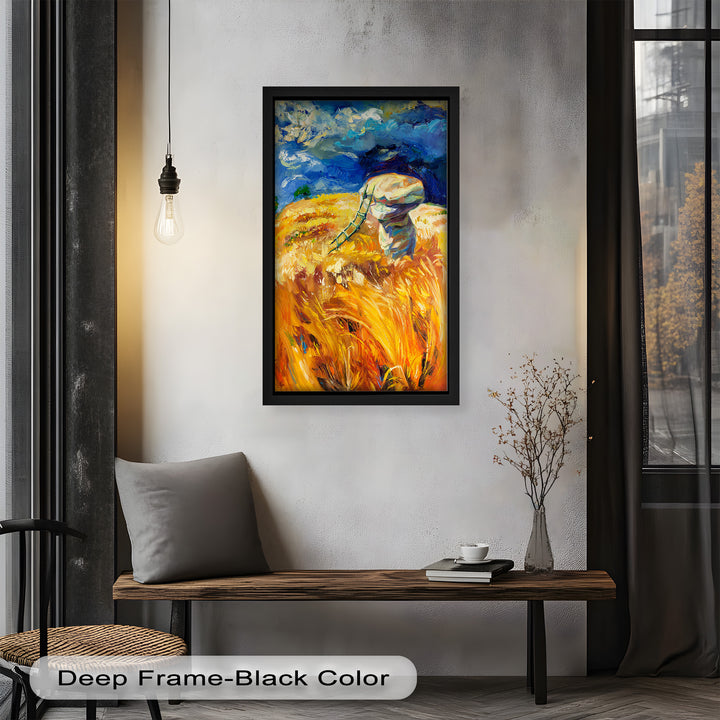 Golden Harvest – Impressionist Oil Painting