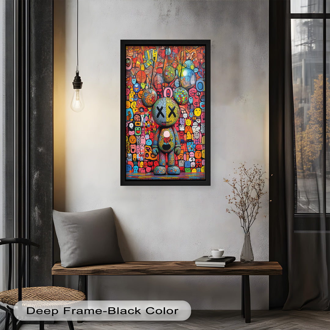 Mosaic Madness – KAWS Oil Painting