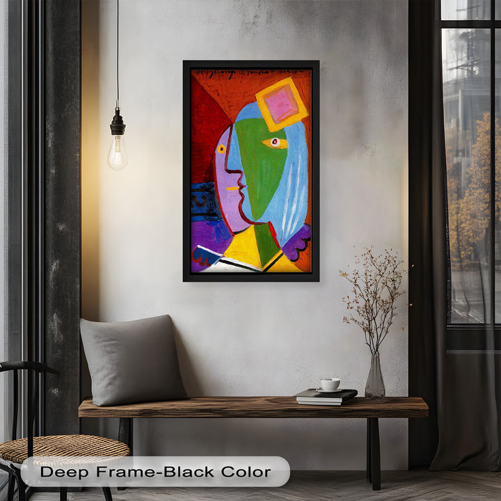 Vibrant Duality – Picasso-Inspired Abstract Oil Painting