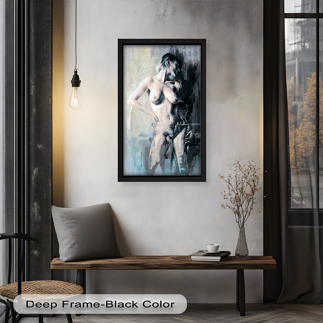 Still in the Shadows – Contemporary Nude Oil Painting