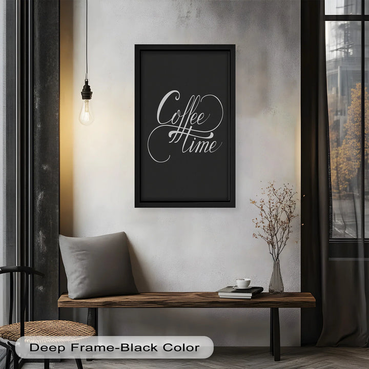 Coffee Time Script Art – Calligraphy Oil Painting - MyPhotoStation