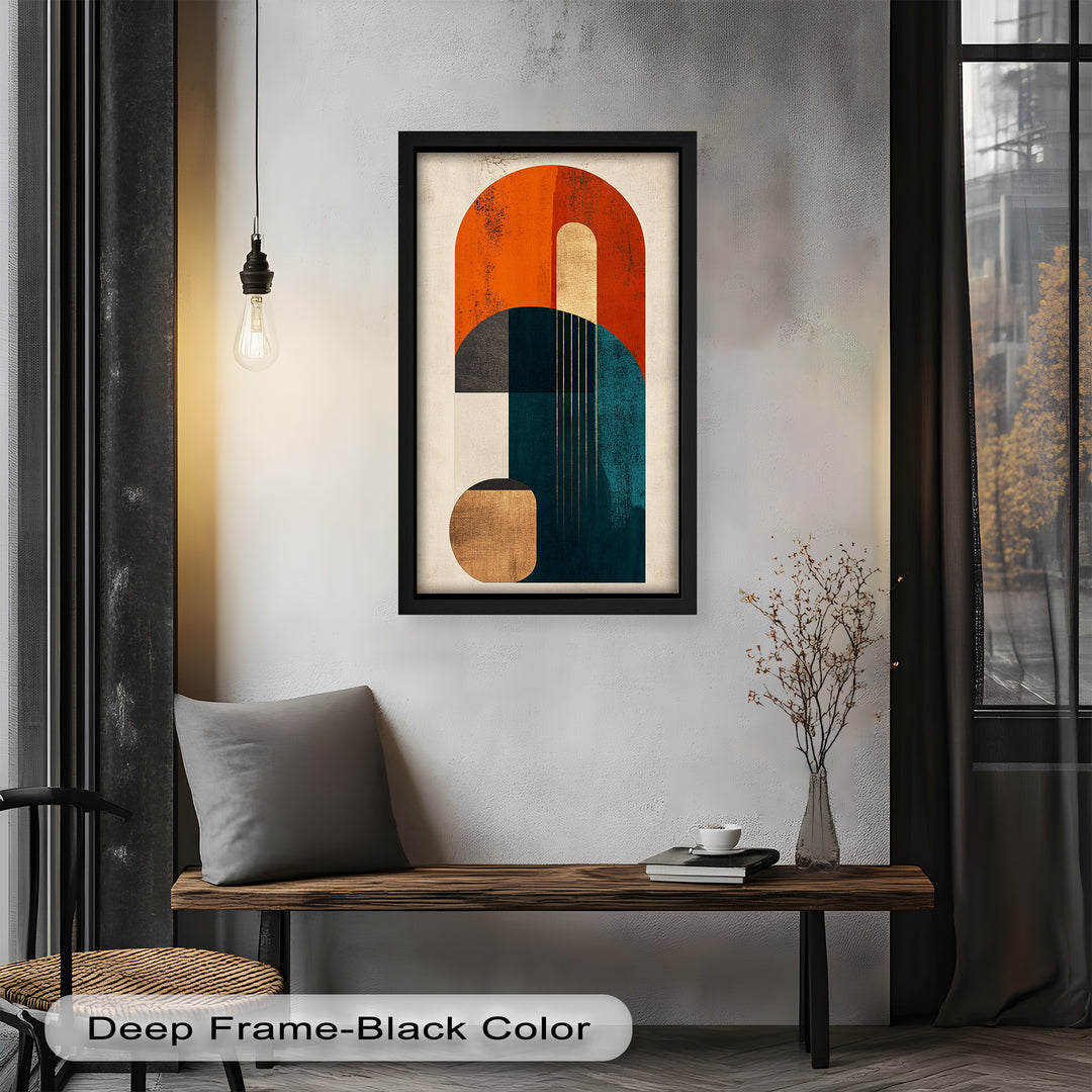 Modern Resonance – Abstract Geometric Oil Painting