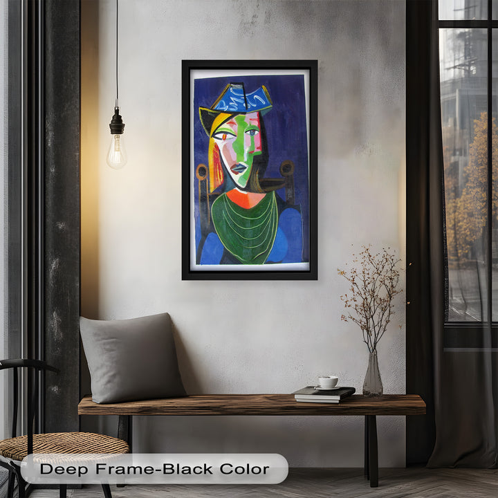 Woman in a Blue Hat – Picasso Oil Painting