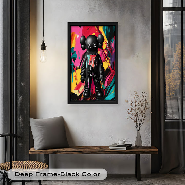 Meltdown Companion – Color Splash KAWS Oil Painting