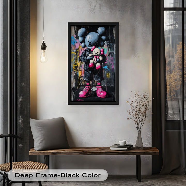 Embrace the Chaos – KAWS Oil Painting
