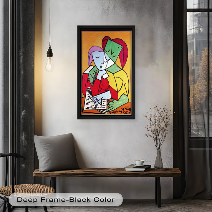 Harmony in Study – Embrace of Minds Picasso Oil Painting