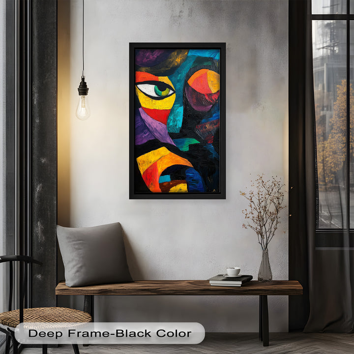 Abstract Eye Expression – Fauvism Oil Painting