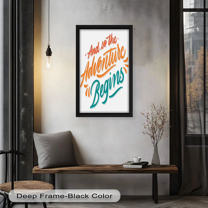 And So the Adventure Begins – Colorful Motivational Oil Painting - MyPhotoStation