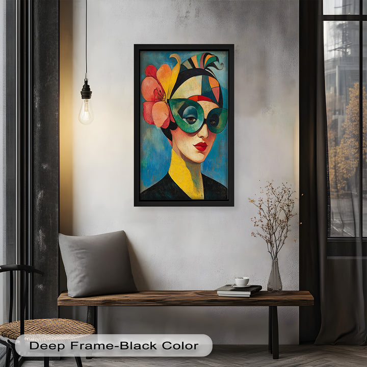 Retro Elegance Oil Painting – Fauvism Woman