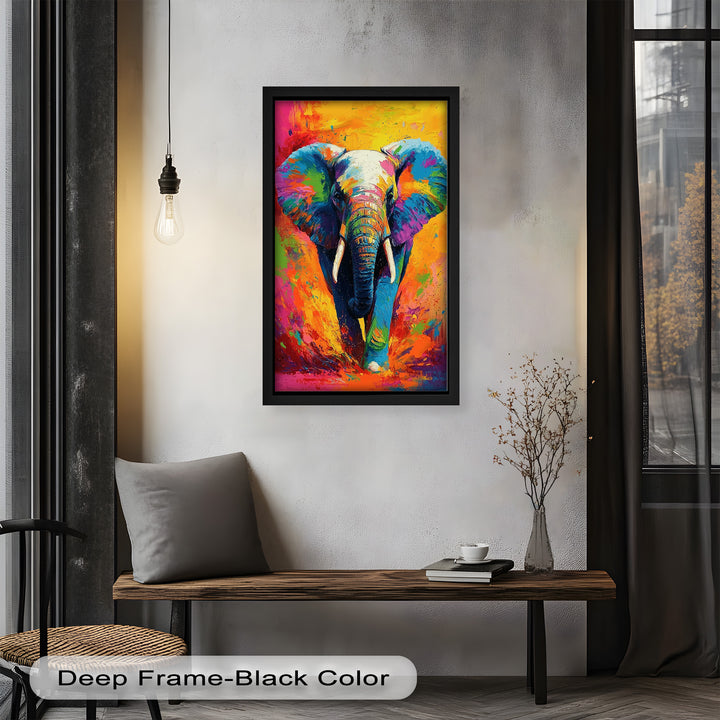 Color Explosion Elephant - Animal Oil Painting