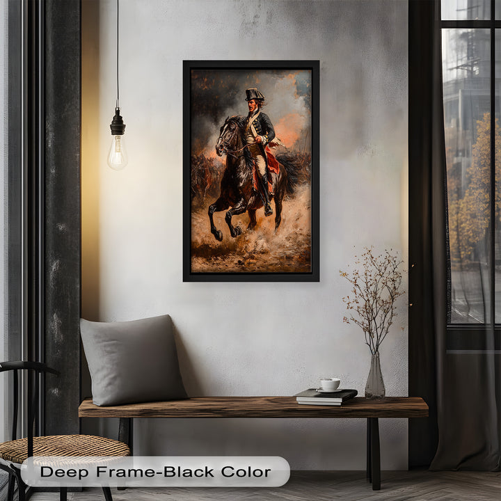 Rider of Defiance – Revolutionary Commander Oil Painting