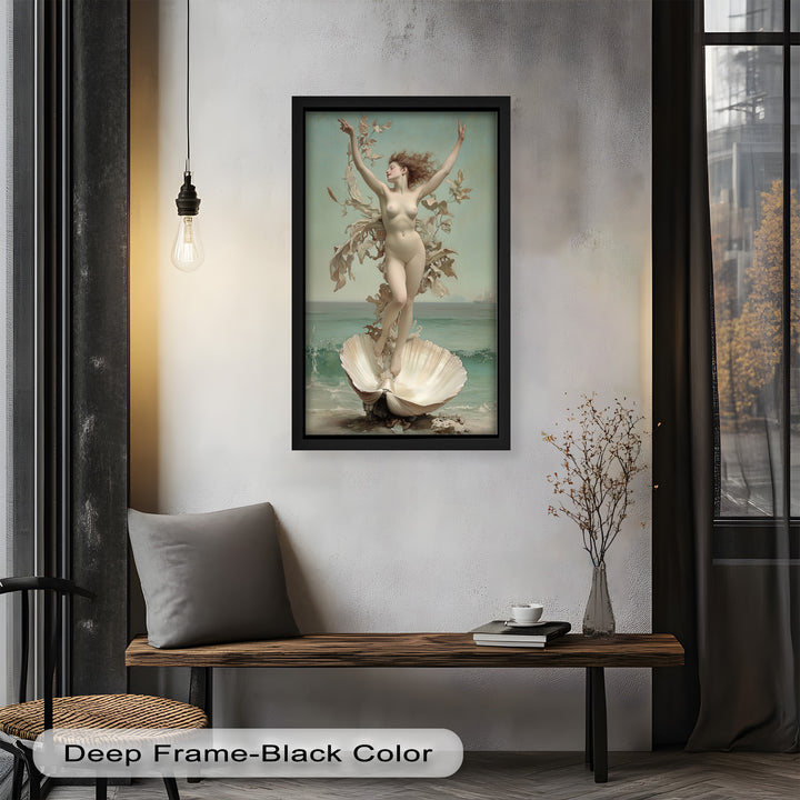 Ethereal Awakening – Renaissance Venus Rising Oil Painting