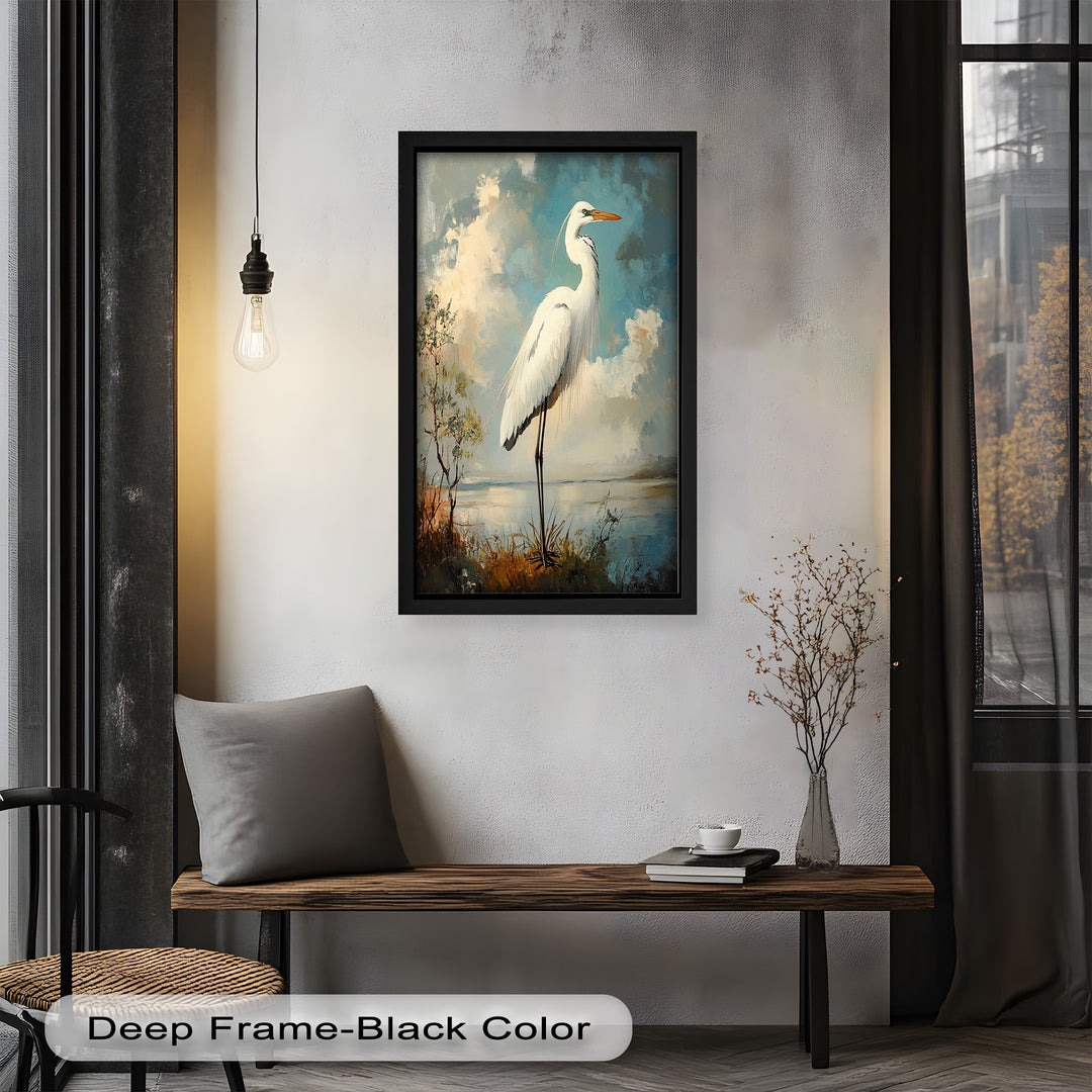 Grace of the Marshlands – Animal Oil Painting