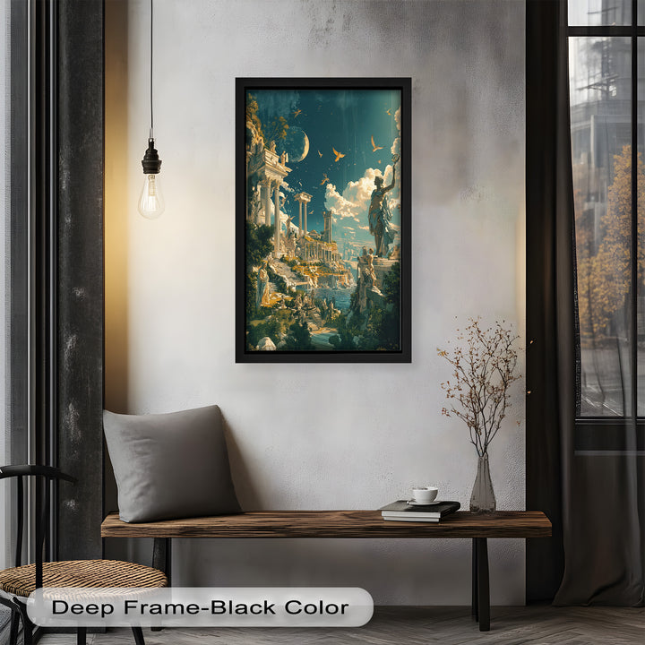 Majestic Temple of the Gods - Mythology Oil Painting