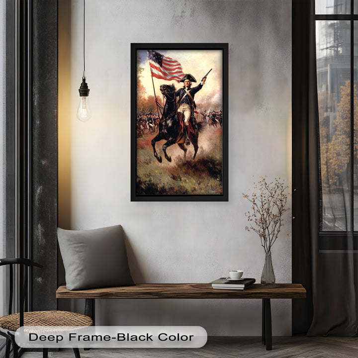Ride of the Republic – Patriotic Commander Oil Painting