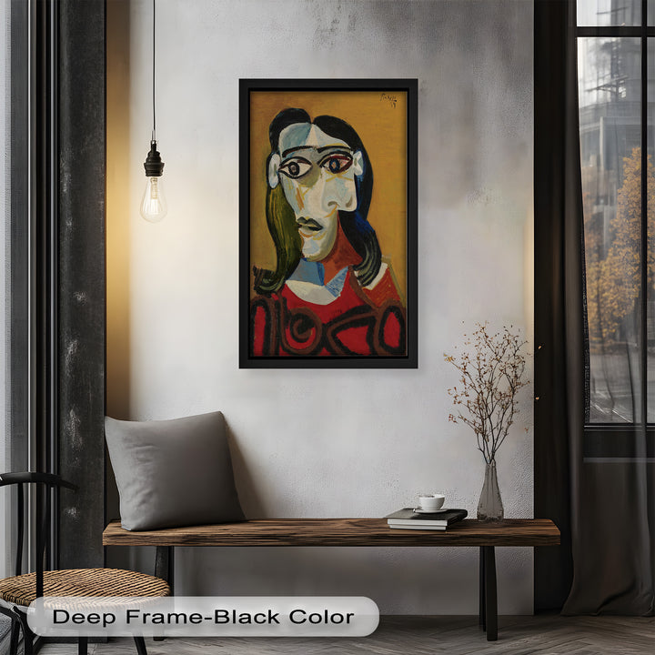 Abstract Portrait with Red Garment - Picasso Oil Painting