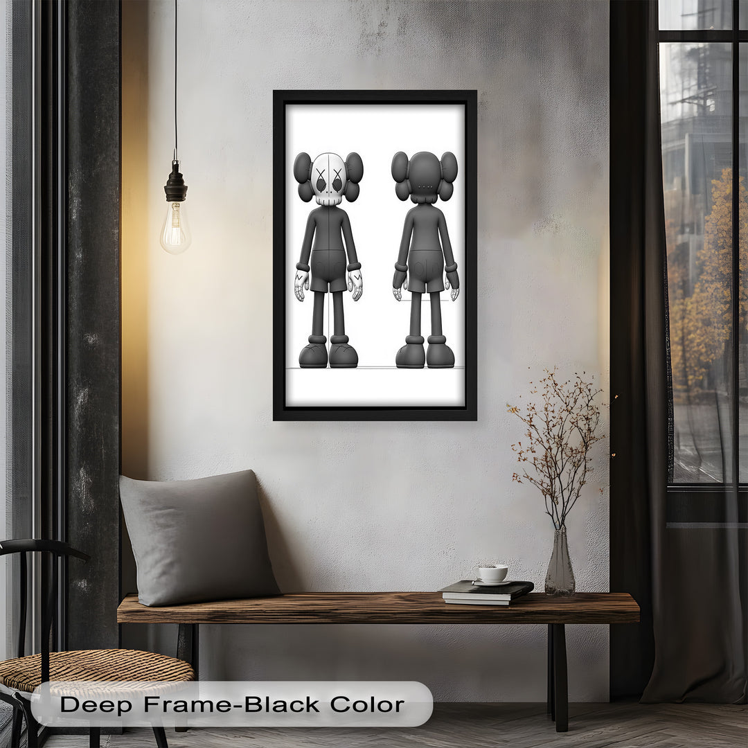 Binäre Dualität – KAWS Ölgemälde