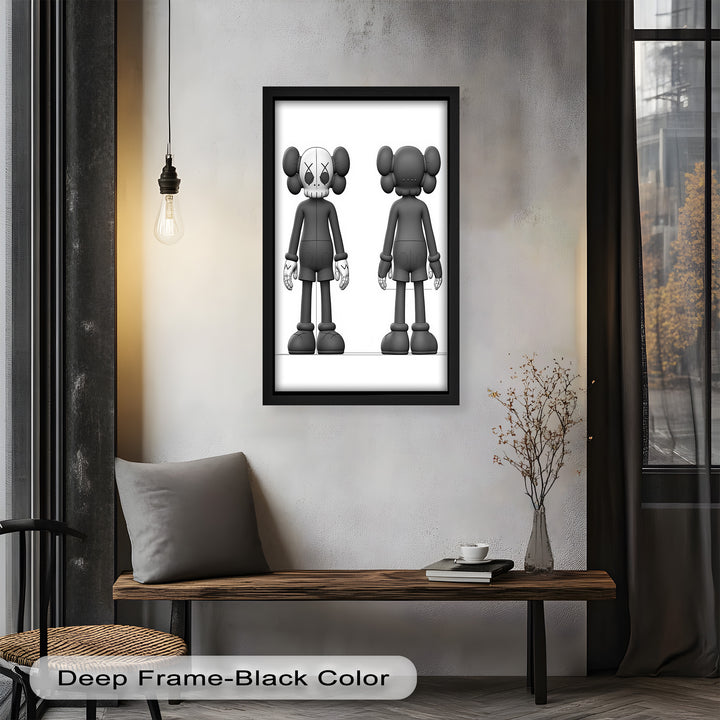 Binäre Dualität – KAWS Ölgemälde