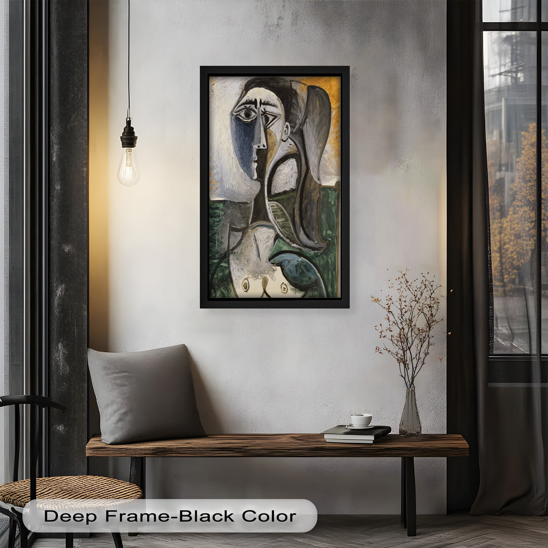Fragmented Grace – Expressive Female Form in Picasso-Style Oil Painting
