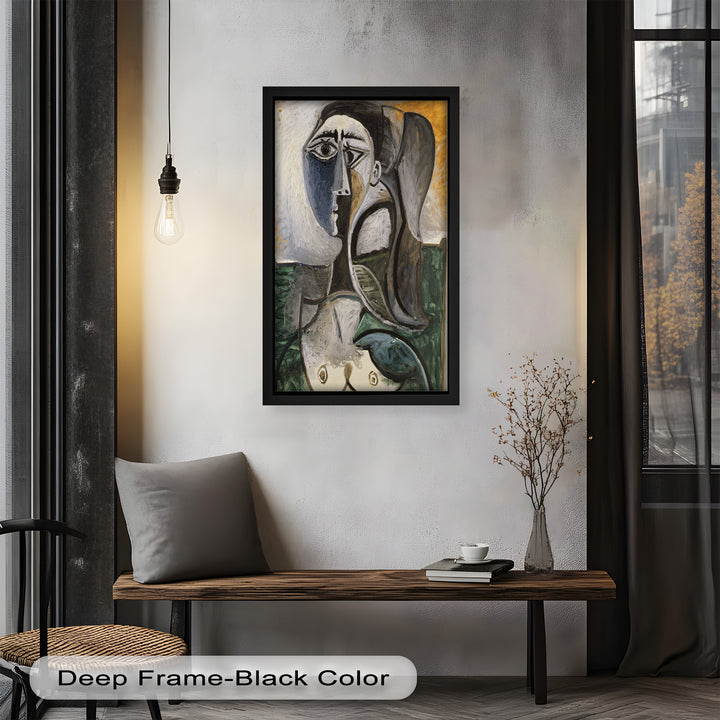 Fragmented Grace – Expressive Female Form in Picasso-Style Oil Painting