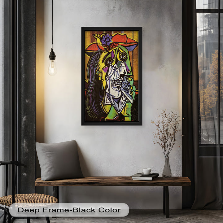 Weeping Woman in Crimson Hat – Picasso Oil Painting