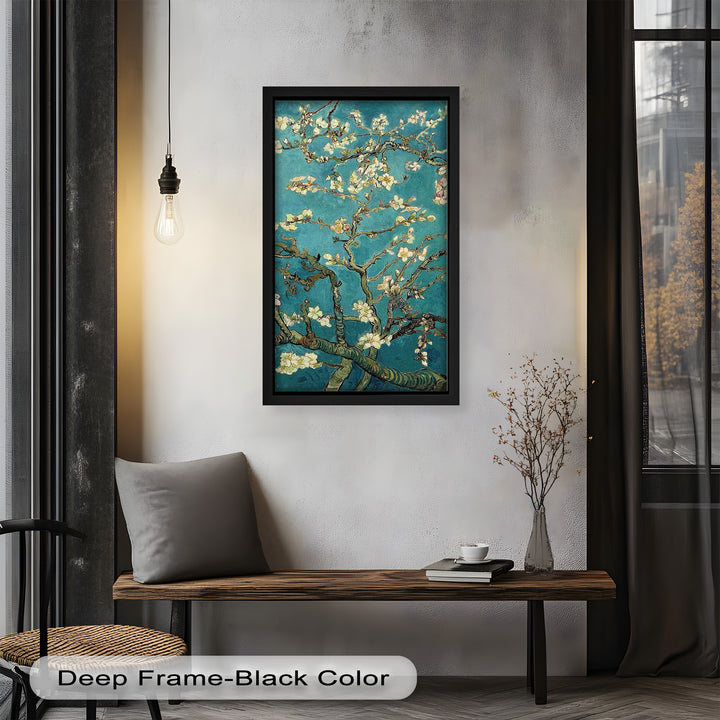 Spring Reverie – Blooming Almond Branches Flower Oil Painting