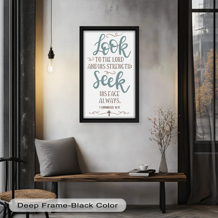 Seek His Face Always – 1 Chronicles 16:11 Oil Painting