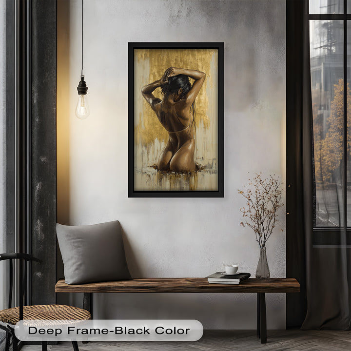 Golden Silence – Contemporary Figurative Nude Oil Painting