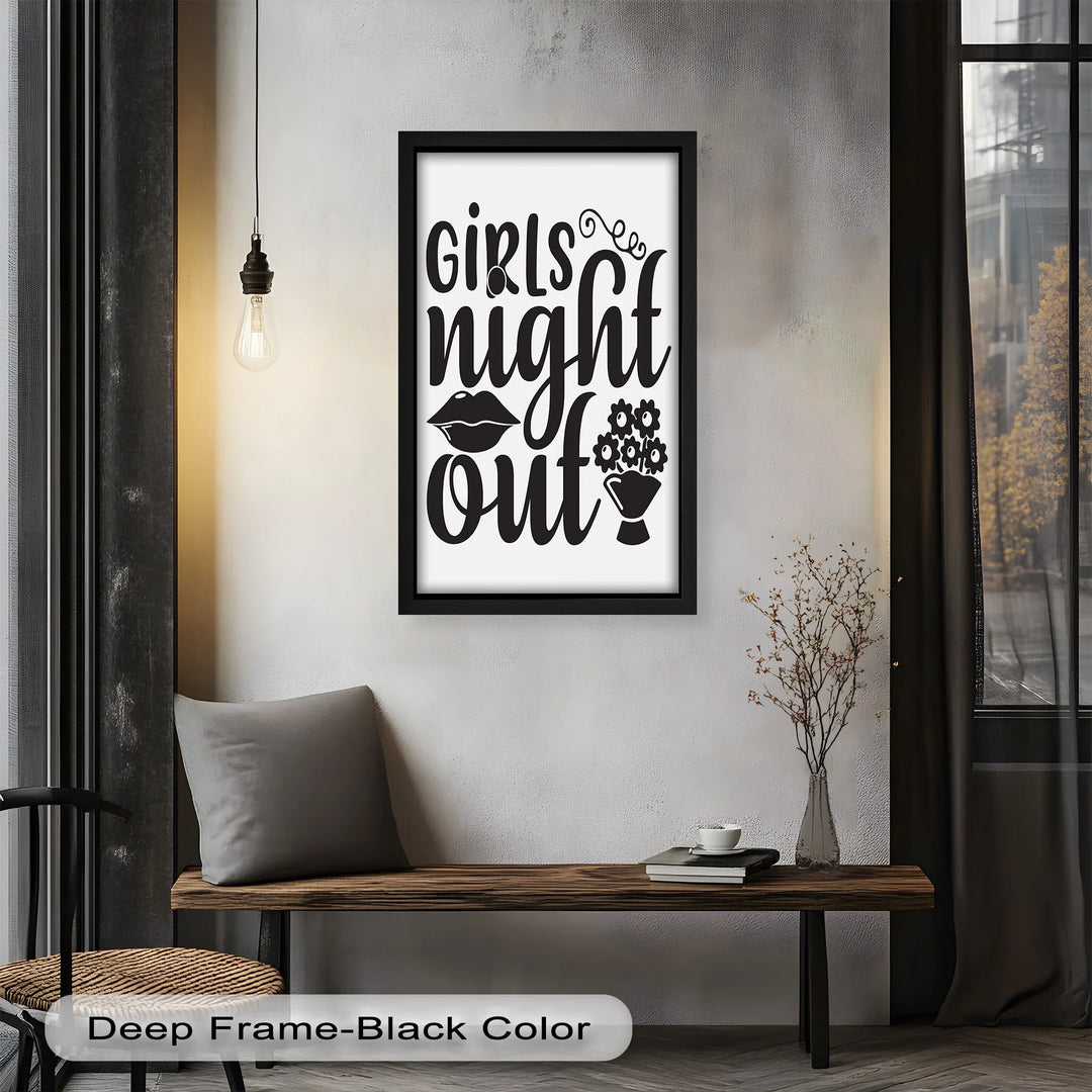 Girls Night Out – Typography Oil Painting - MyPhotoStation