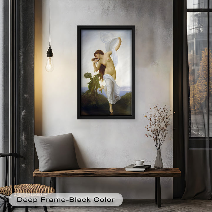 Whispers of the Wind – Classical Nude Goddess Renaissance Oil Painting