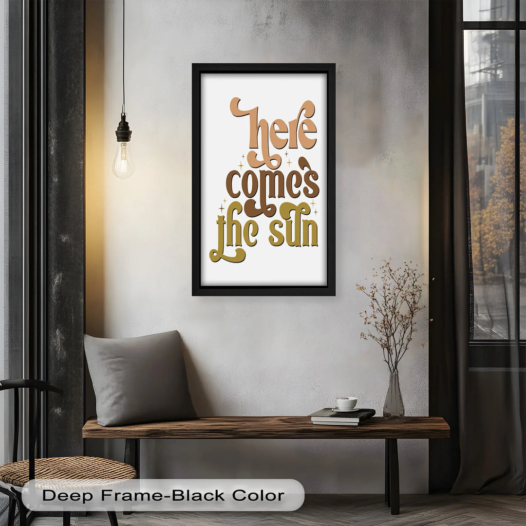 Here Comes the Sun – Positive Vibes Oil Painting - MyPhotoStation
