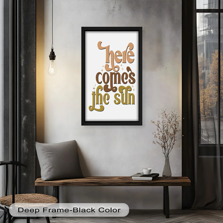 Here Comes the Sun – Positive Vibes Oil Painting - MyPhotoStation