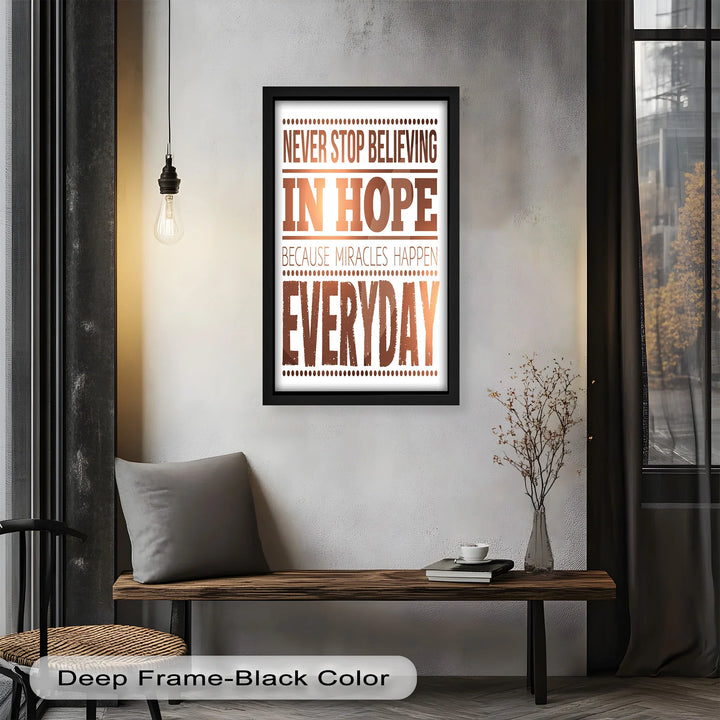 Believe in Hope – Motivational Oil Painting - MyPhotoStation