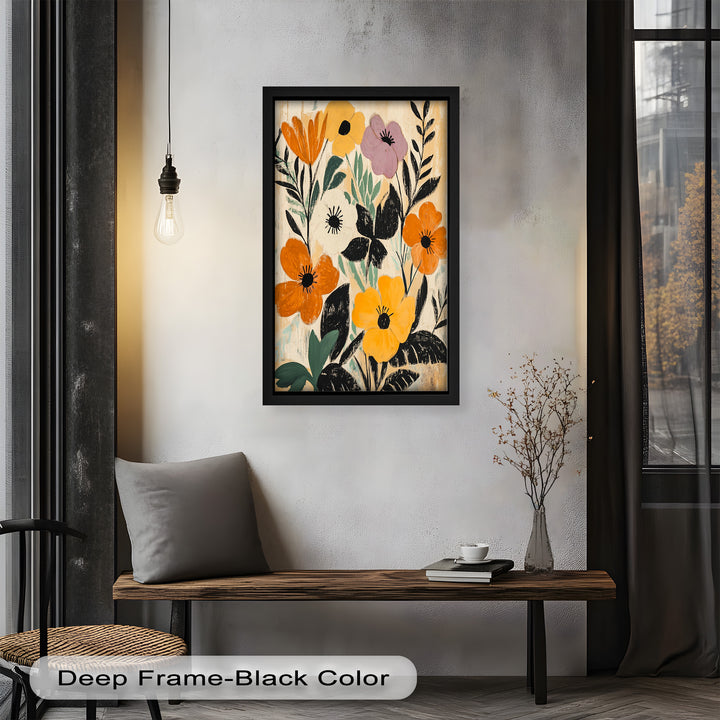 Harvest Blooms – Rustikales Boho-Ölgemälde