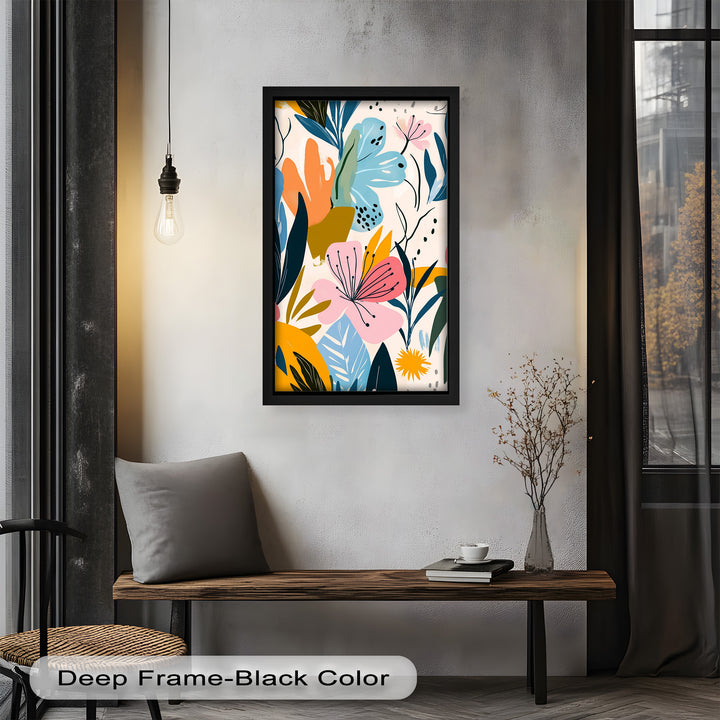 Lebendige Blütenbrise – Boho Blumen Ölgemälde