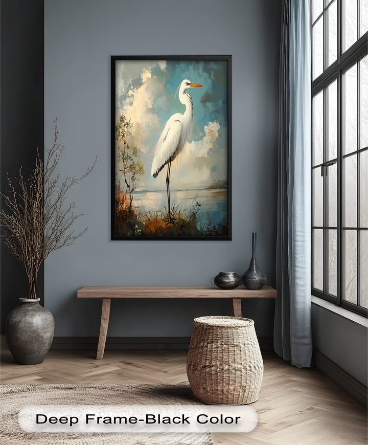 Grace of the Marshlands – Animal Oil Painting