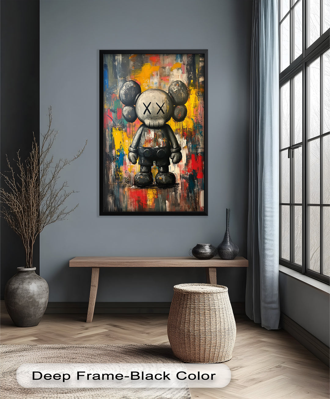 Urban Grit – KAWS Companion Oil Painting
