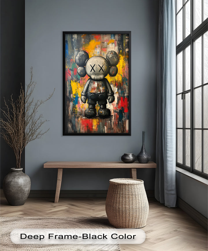 Urban Grit – KAWS Companion Oil Painting