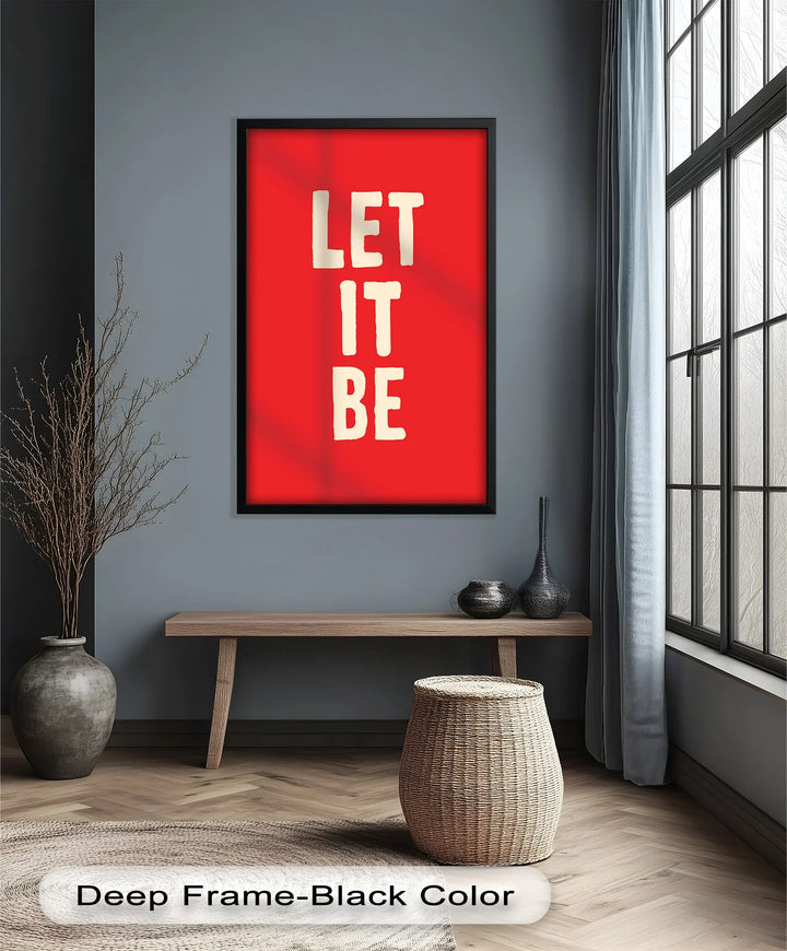 Let It Be – Red Oil Painting - MyPhotoStation
