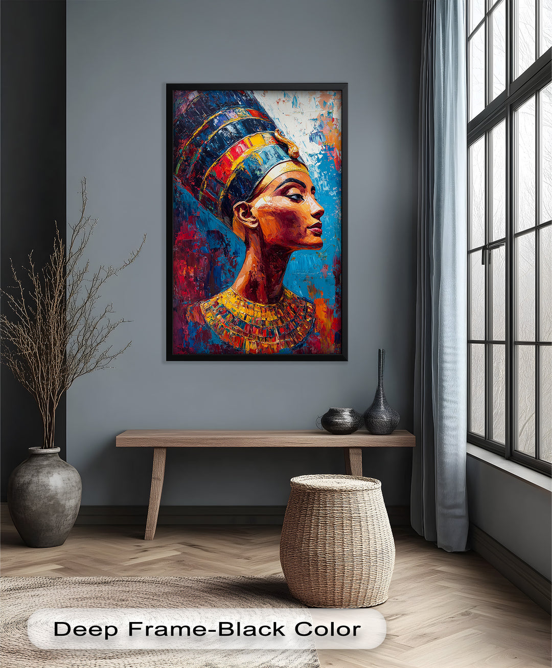 Fauvist Queen – Royal Profile Oil Painting
