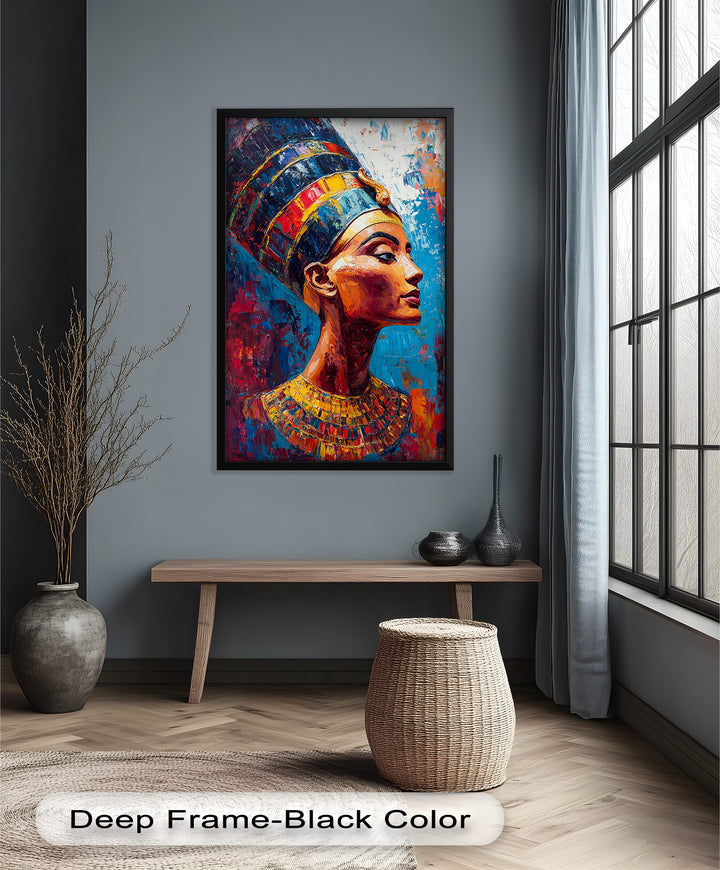 Fauvist Queen – Royal Profile Oil Painting