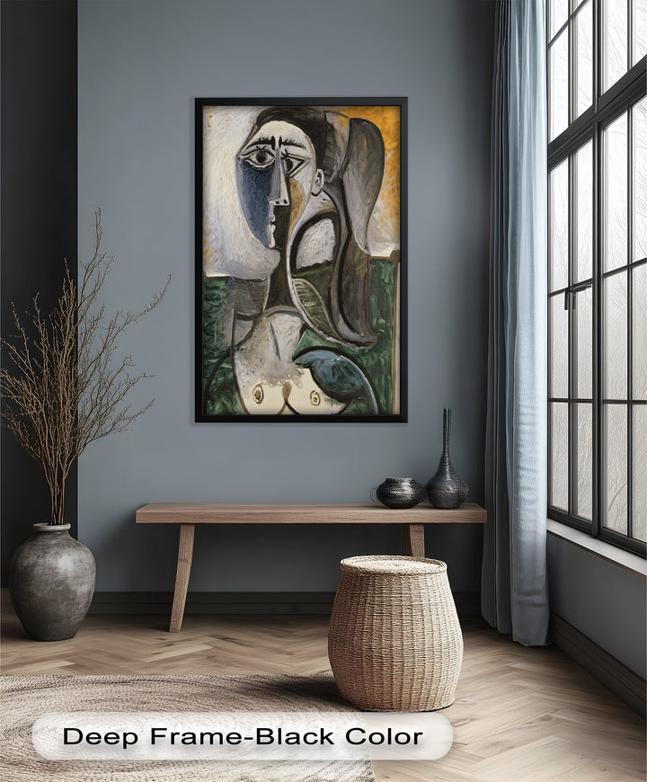 Fragmented Grace – Expressive Female Form in Picasso-Style Oil Painting