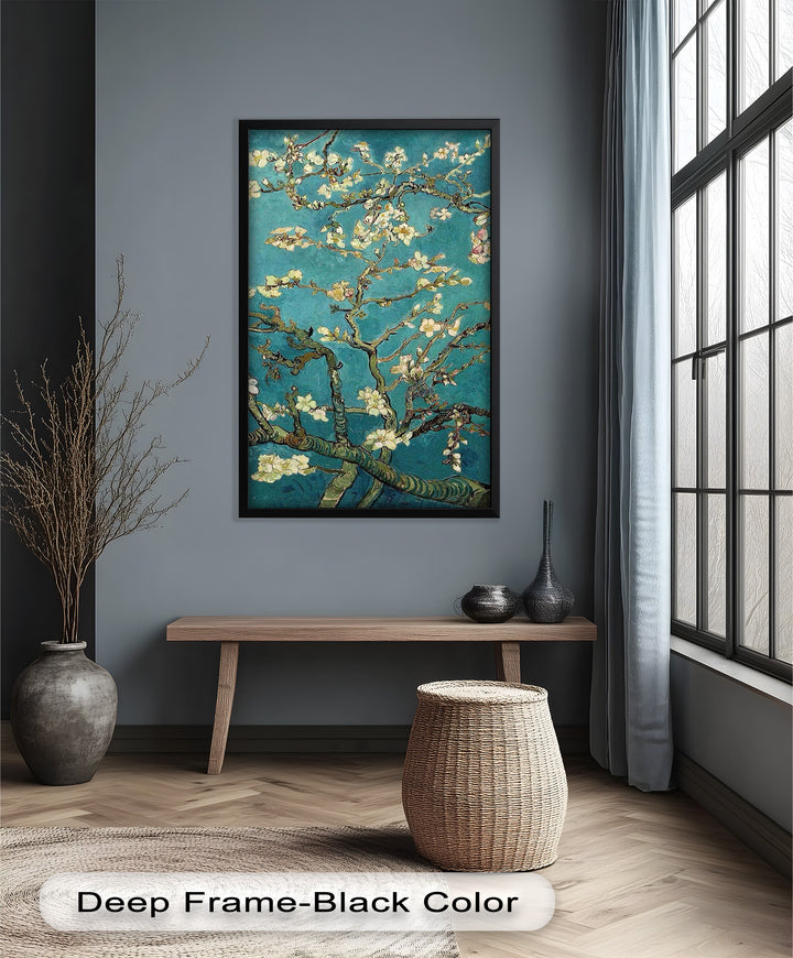 Spring Reverie – Blooming Almond Branches Flower Oil Painting