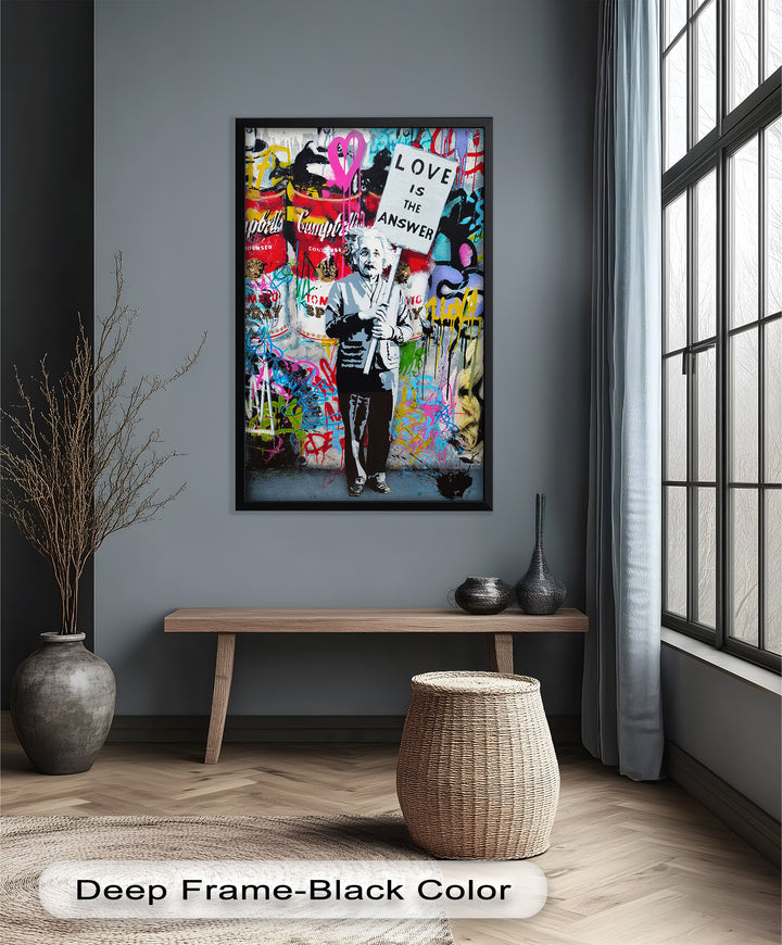 Einstein’s Protest – Banksy Oil Painting