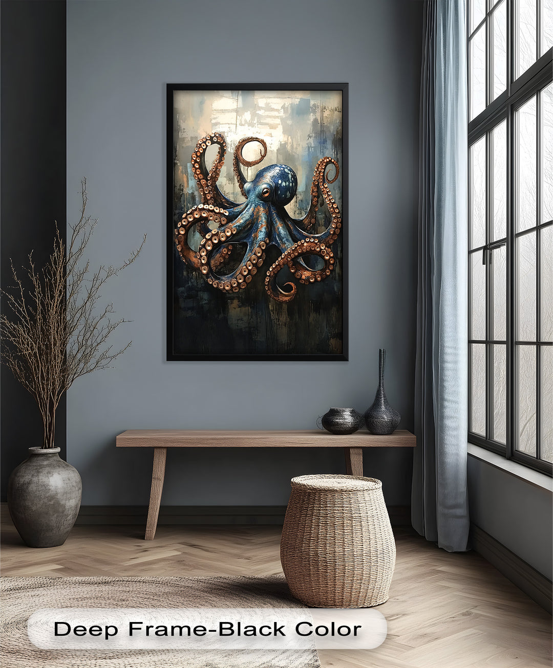 Deep Sea Octopus - Animal Oil Painting