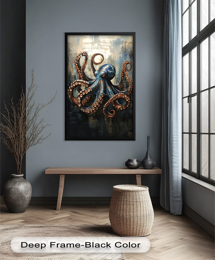 Deep Sea Octopus - Animal Oil Painting