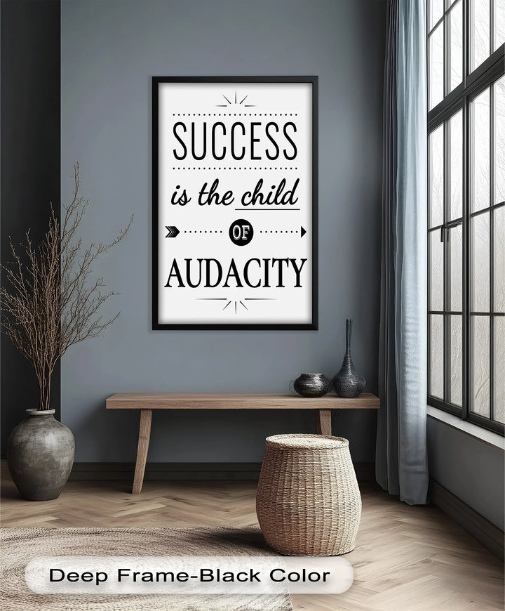 Success Is the Child of Audacity – Modern Oil Painting - MyPhotoStation
