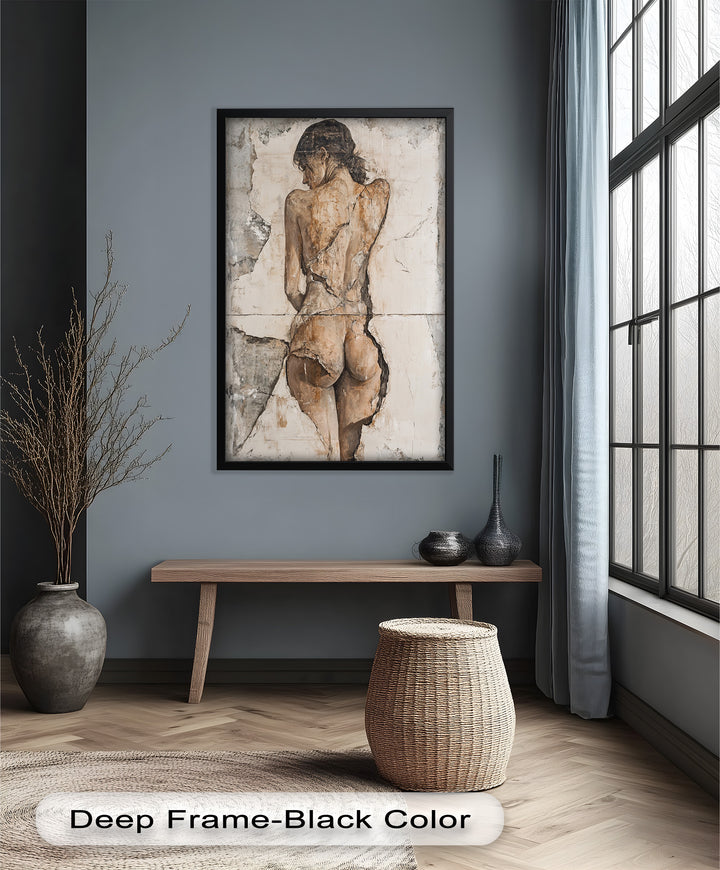 Cracked Grace – Figurative Nude Oil Painting