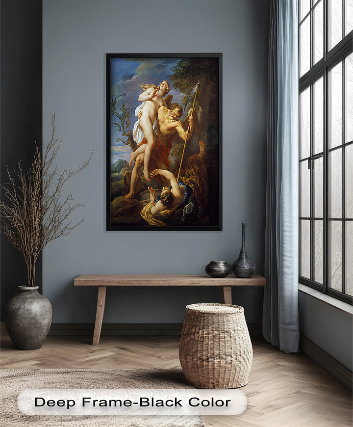 The Seizure of Beauty by Time – Mythological Renaissance Nude Oil Painting