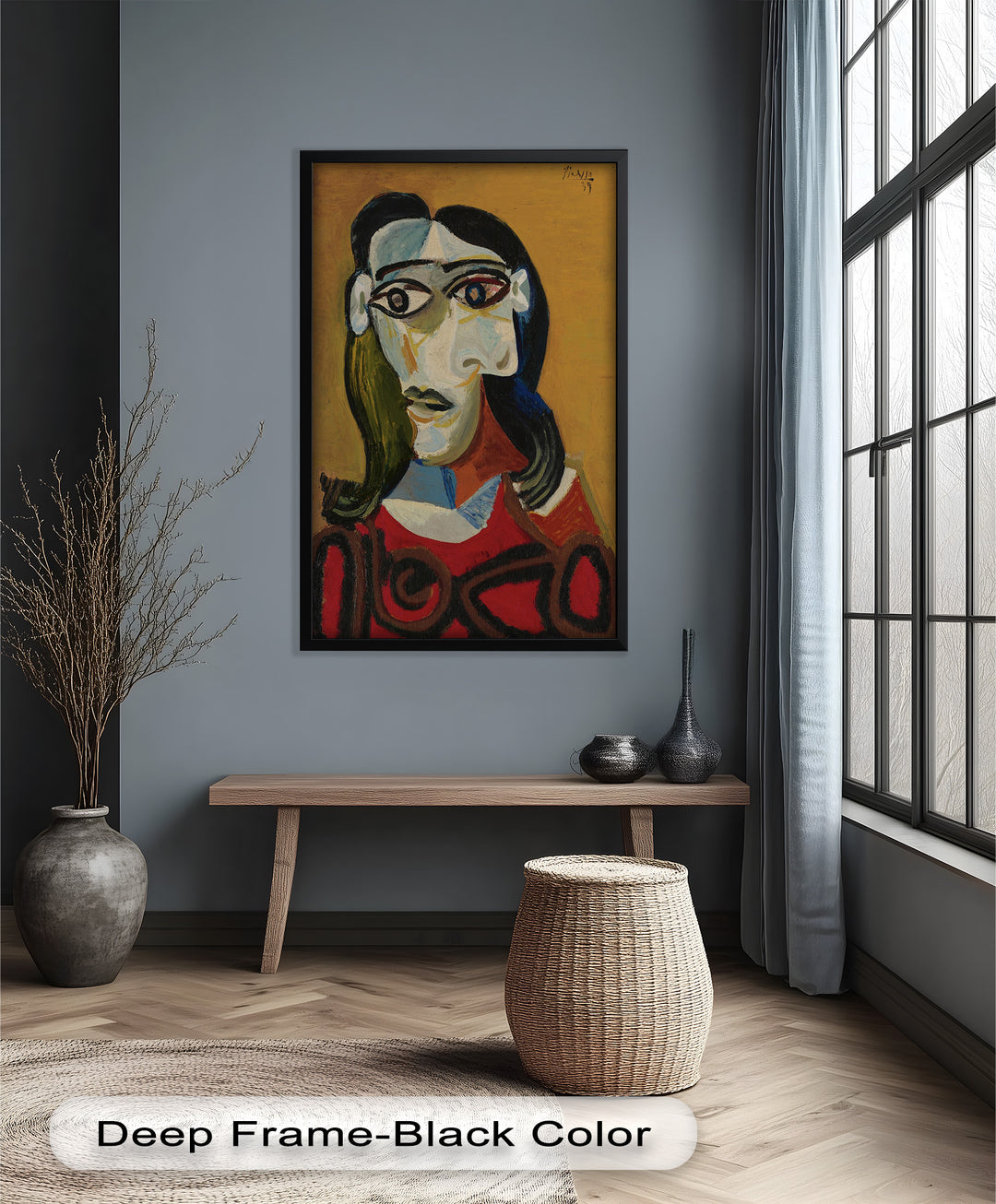 Abstract Portrait with Red Garment - Picasso Oil Painting